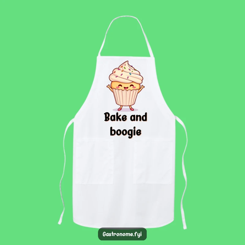 Funny Dancing Cupcake Apron - Bake with a Beat!