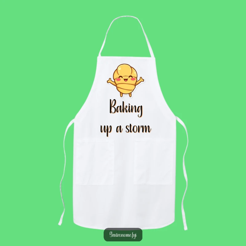 Funny Croissant Hug Apron: Bake with Fun and Pastry Flair