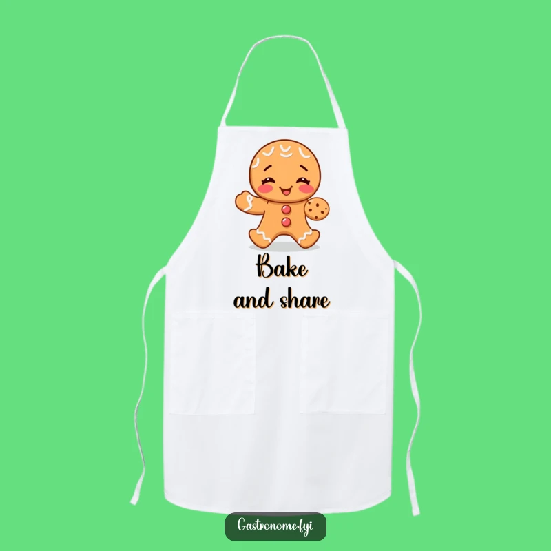 Funny Baker's Apron: Bake & Share with Gingerbread Fun