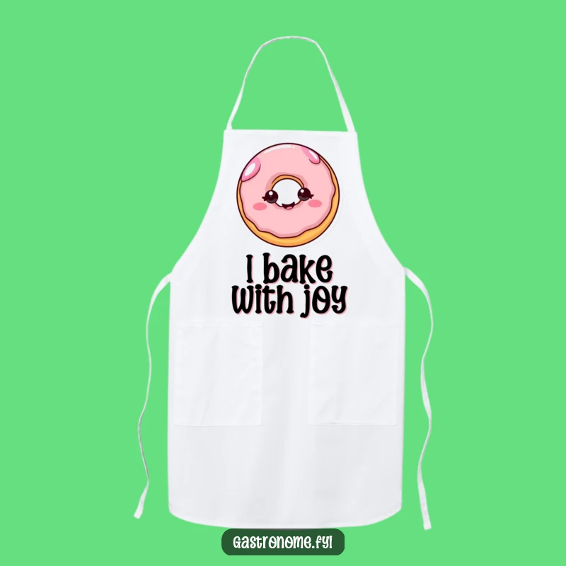 Funny Cheerful Donut Apron: Joyful Cook Gift for Sweet Treat Lovers
