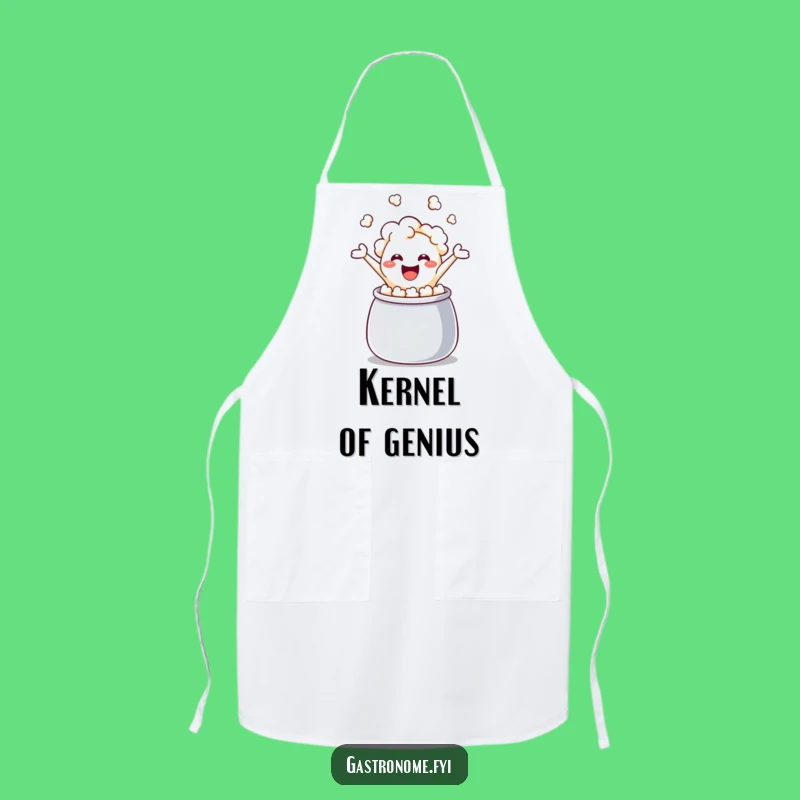 Funny Giggling Popcorn Kernel Apron - Cook Up Some Laughs!