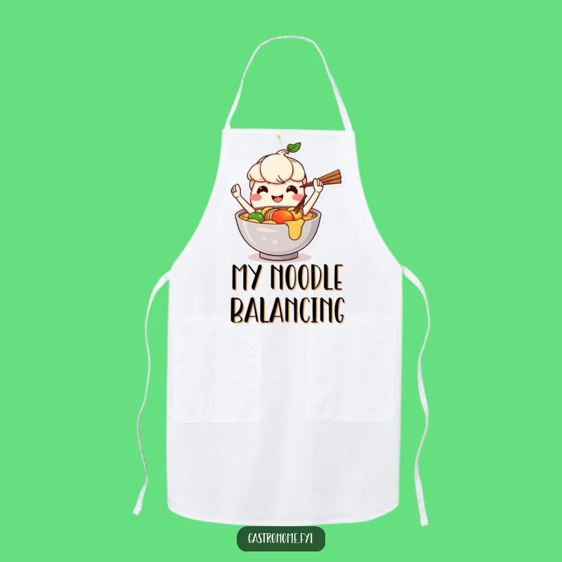 Funny Ramen Juggling Apron: Cook Like a Pro Noodle Chef!