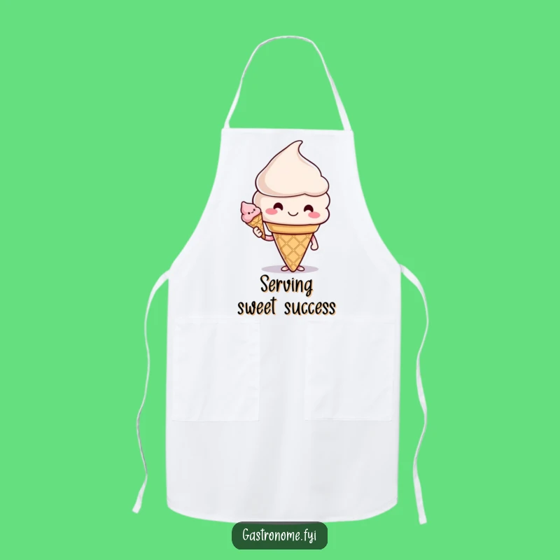 Funny Ice Cream Cone Chef Apron: Sweet Treat, Perfect Funny Gift