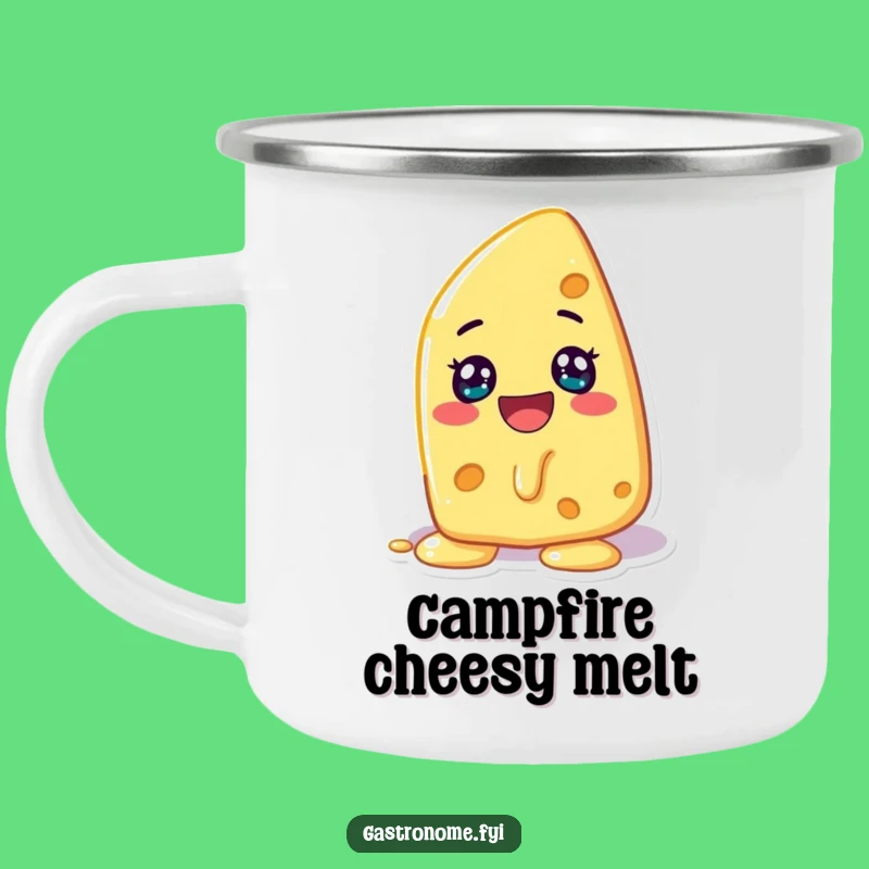Funny Melting Cheese Camping Mug: Your Cheesy Adventure Companion!
