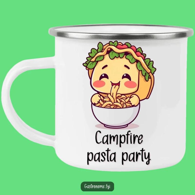 Funny Taco Pasta Camping Mug - Fuel Your Adventures