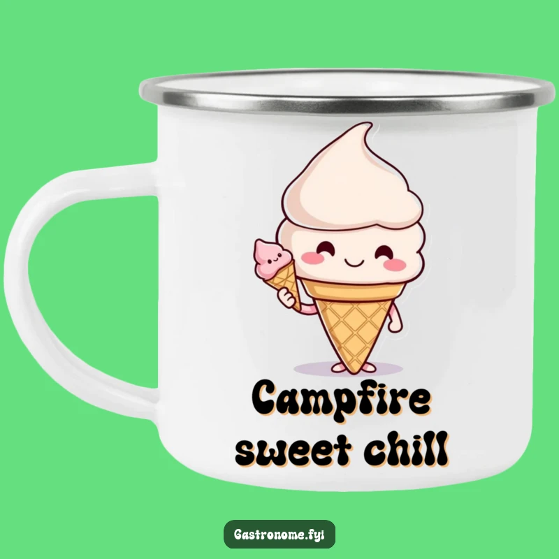 Funny Ice Cream Cone Camping Mug: Sweet Outdoors, Perfect Funny Gift
