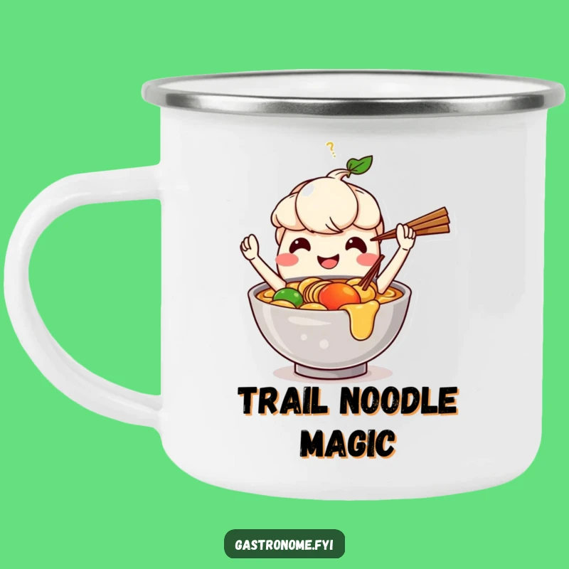Funny Ramen Juggling Camping Mug: Your Adventure Meal Companion!