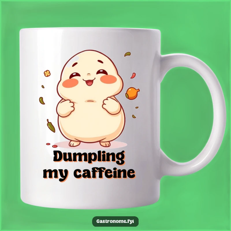Funny Dumpling Juggler Mug: Giggling Foodie Gift for Spice Lovers