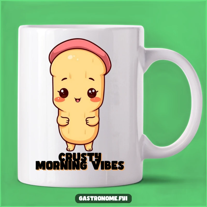 Funny Proud Baguette Beret Mug - A Chic Gift for Bread Lovers