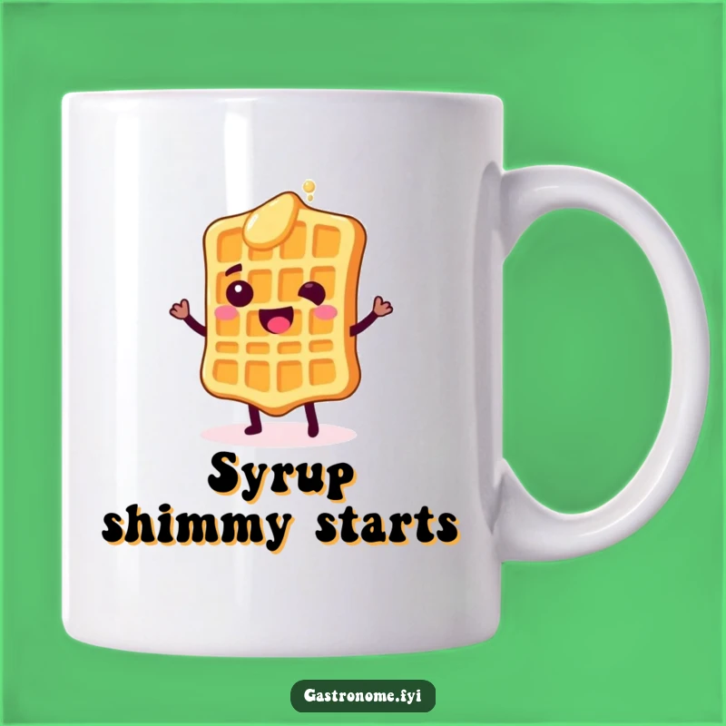 Funny Waffle Shimmy Mug: Happy Breakfast Dance, Perfect Funny Gift for Foodies
