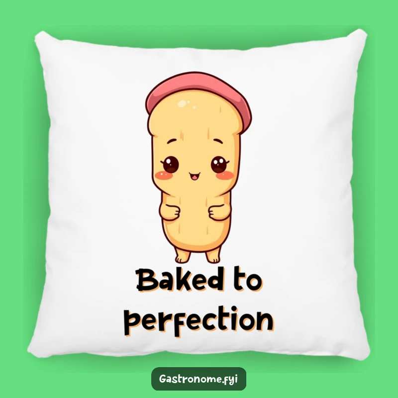 Comfy Funny Proud Baguette Beret Pillow - Cozy French Accent