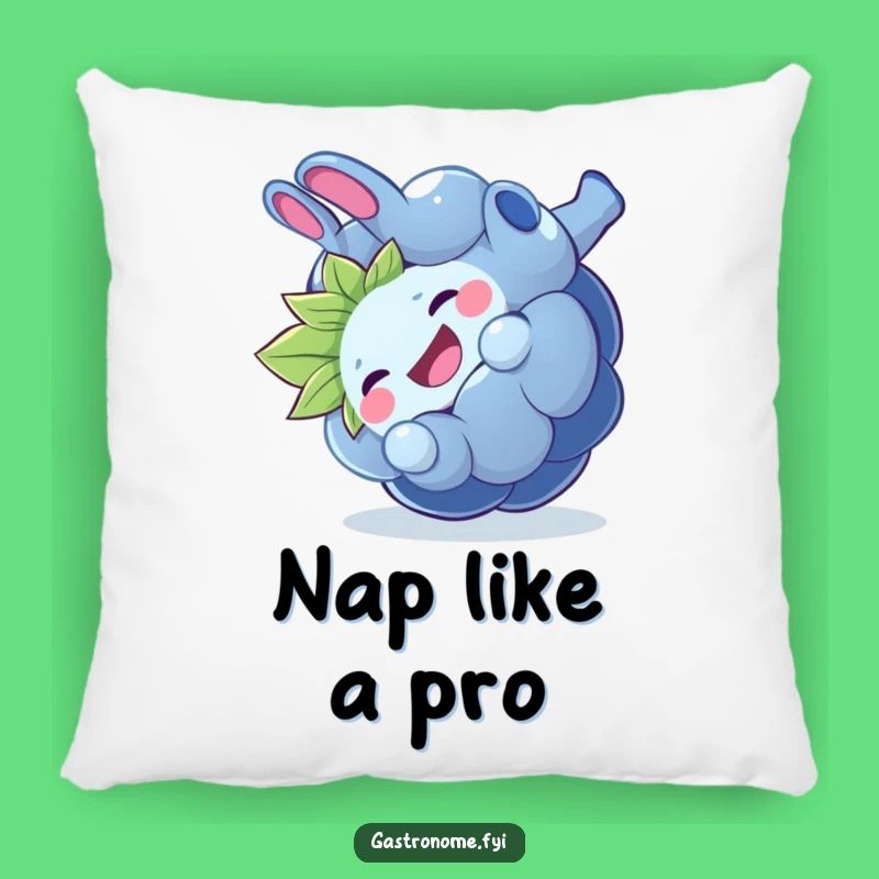 Funny Giggling Blueberry Pillow, Cozy Fruit Acrobat Cushion