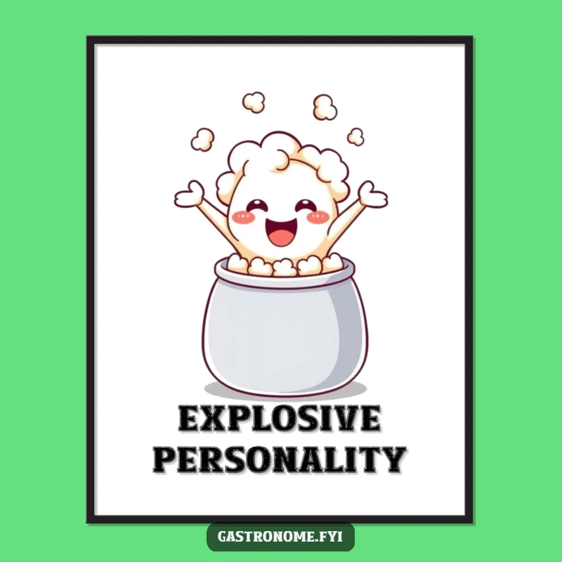 Funny Giggling Popcorn Kernel Digital Art - Instant Humorous Decor