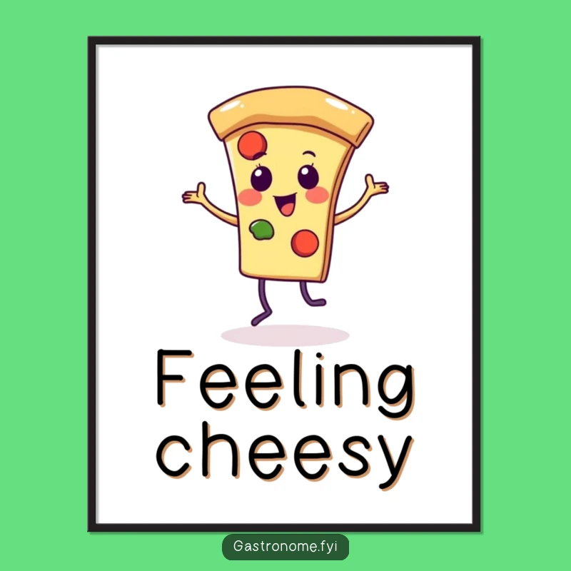 Funny Pizza Party Digital Print: Instant Joyful Dance for Your Walls