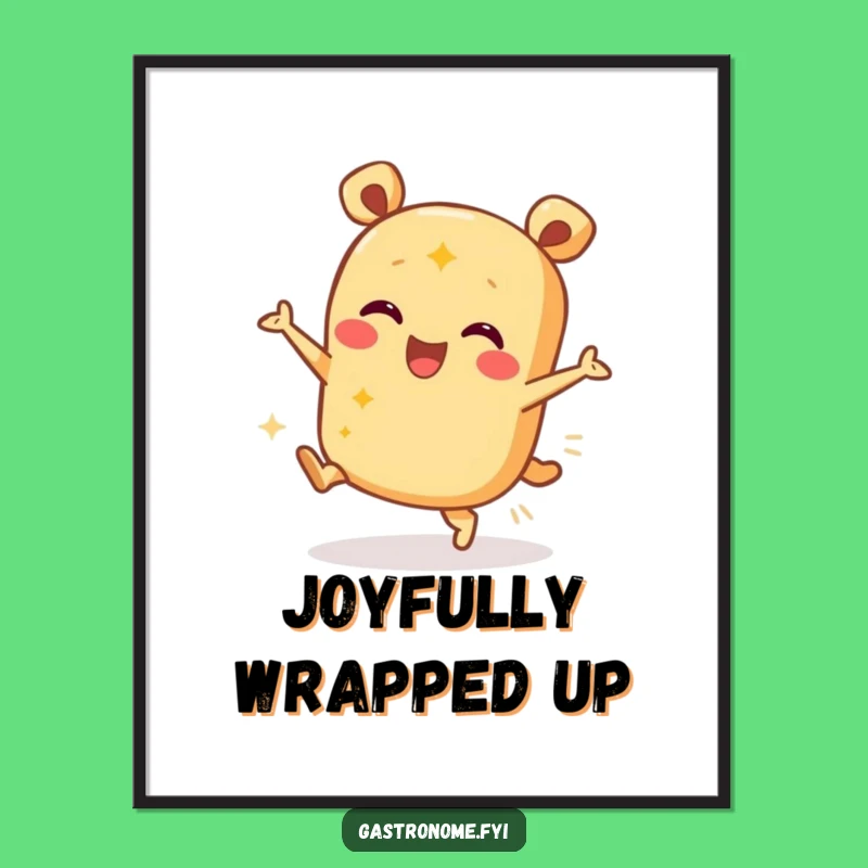 Funny Burrito Dance Digital Art: Instant Fiesta for Your Walls!