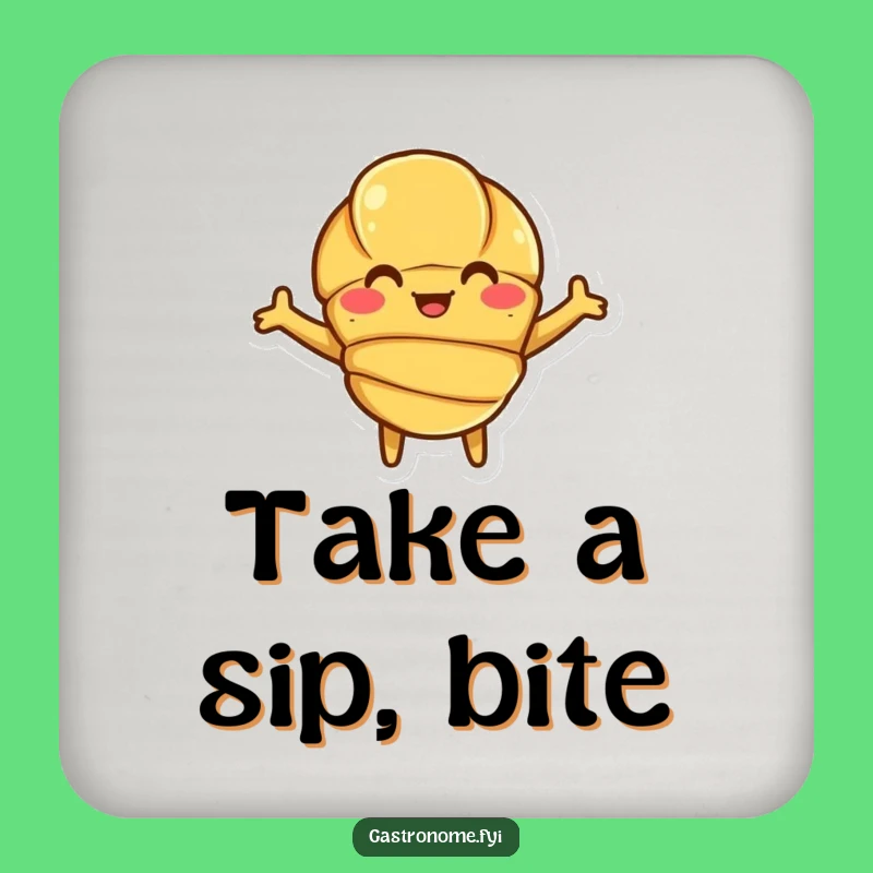 Funny Croissant Coasters: Protect Surfaces with Flaky Charm