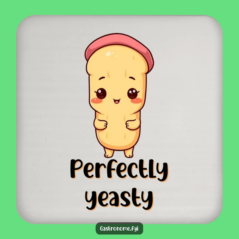 Funny Proud Baguette Beret Drink Coaster - Chic Table Protection