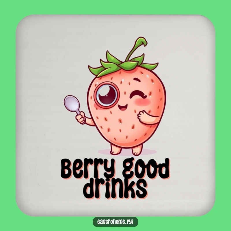 Funny Strawberry Coasters: Protect Surfaces with Dapper Fruit Flair