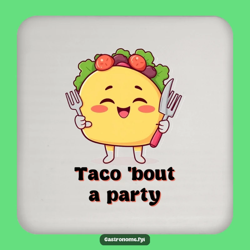 Funny Taco Coasters: Protect Surfaces with Fiesta Flair