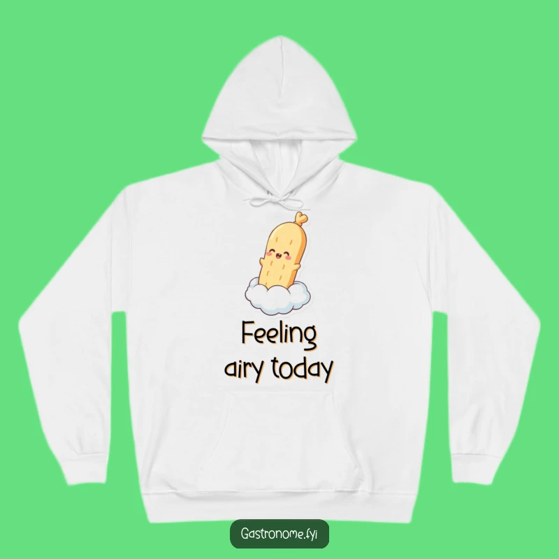 Funny Baguette Cloud Hoodie: Cozy Bread Bliss, Your Go-To Funny Gift
