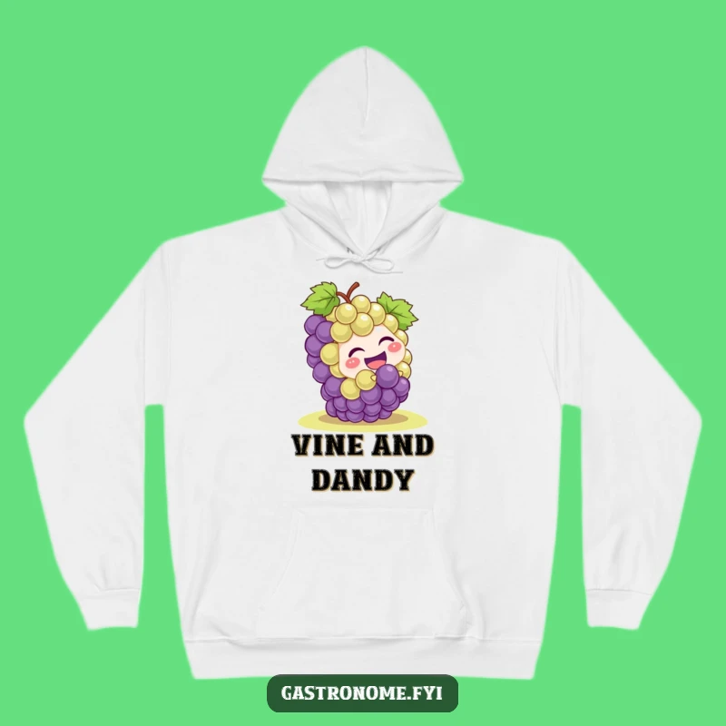 Funny Giggling Grape Hoodie - Cozy & Humorous Rolling Character Sweatshirt Gift