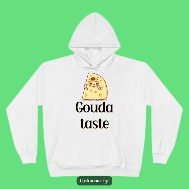 Funny Gourmet Cheese Hoodie: Cozy Up with Sophisticated Foodie Humor