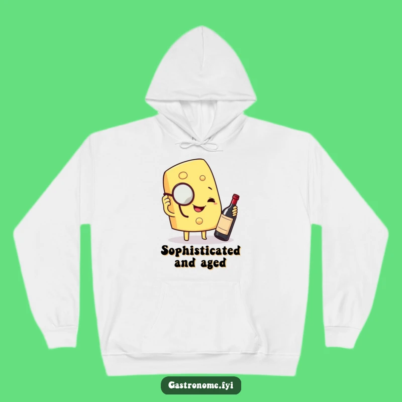 Funny Sophisticated Cheese Wedge Hoodie: Cozy Comfort and Gourmet Humor, Perfect Funny Gift