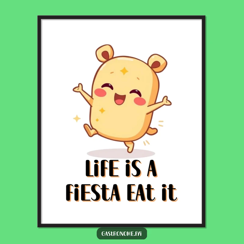 Free Printable Wall Art: Funny Burrito Dancer Poster, Hilarious DIY Home Decor