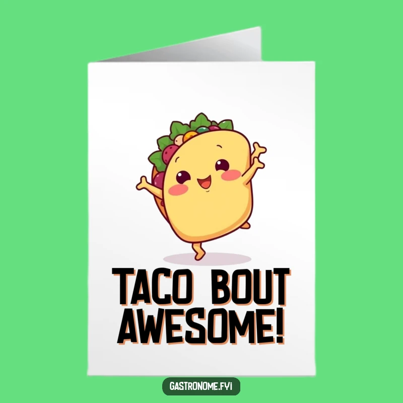 Free Printable Taco Card: Funny Congrats Downloadable Gift for Achieving Goals