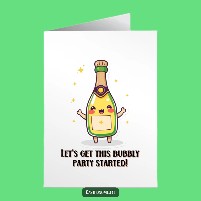 Free Printable Congrats Card: Sparkling Champagne Funny Downloadable Greeting