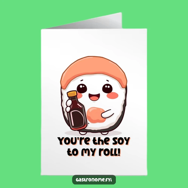 Free Printable Congrats Card: Sushi Success, Soy Sauce, Perfect DIY Gift