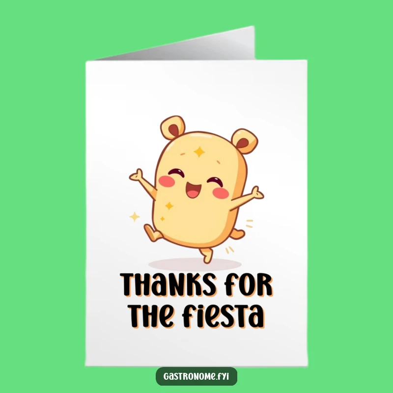 Free Printable Thank You Card: Amusing Burrito Dancer, Ideal DIY Downloadable Gift