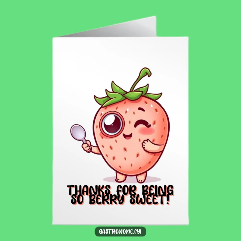 Free Printable Thank You Card: Classy Strawberry's Spoonful of Thanks Downloadable!