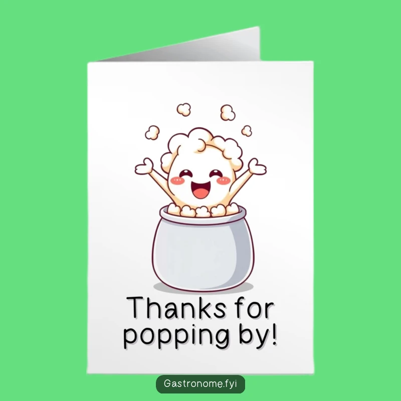 Free Printable Thank You Card: Popcorn Kernel's Gratitude, Hilarious Downloadable Gift