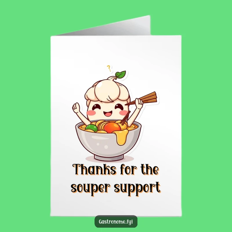 Free Printable Thank You Card: Amusing Ramen Juggler, Ideal DIY Downloadable Gift