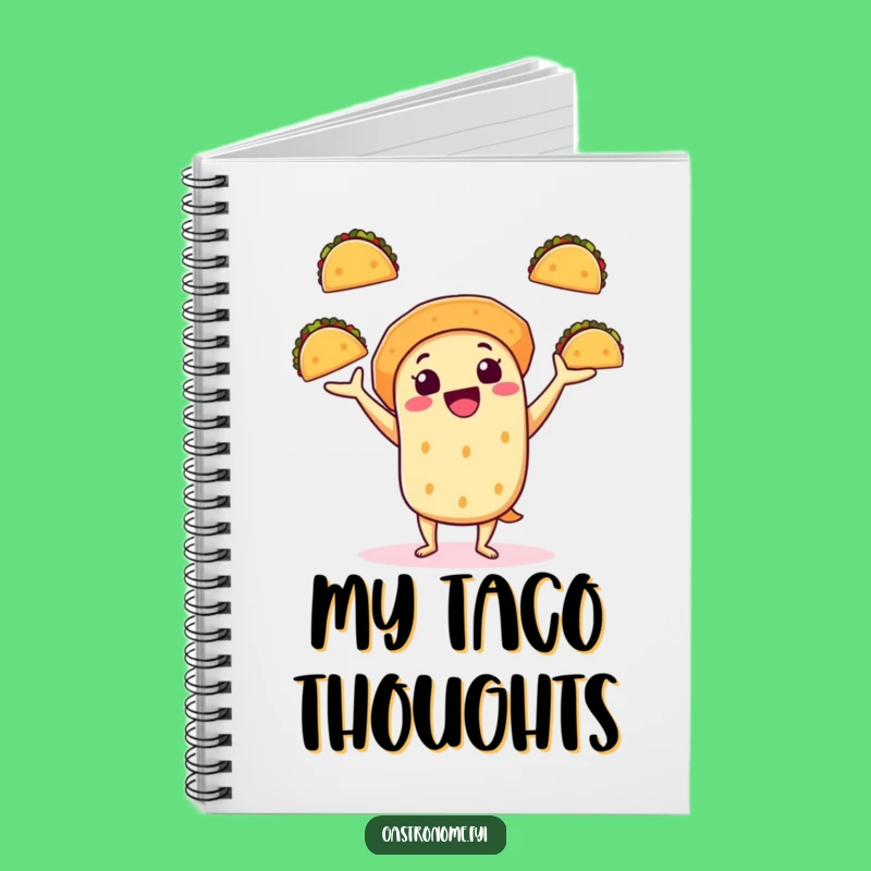 Funny Taco Juggling Notebook: Fiesta Journal, Perfect Funny Gift