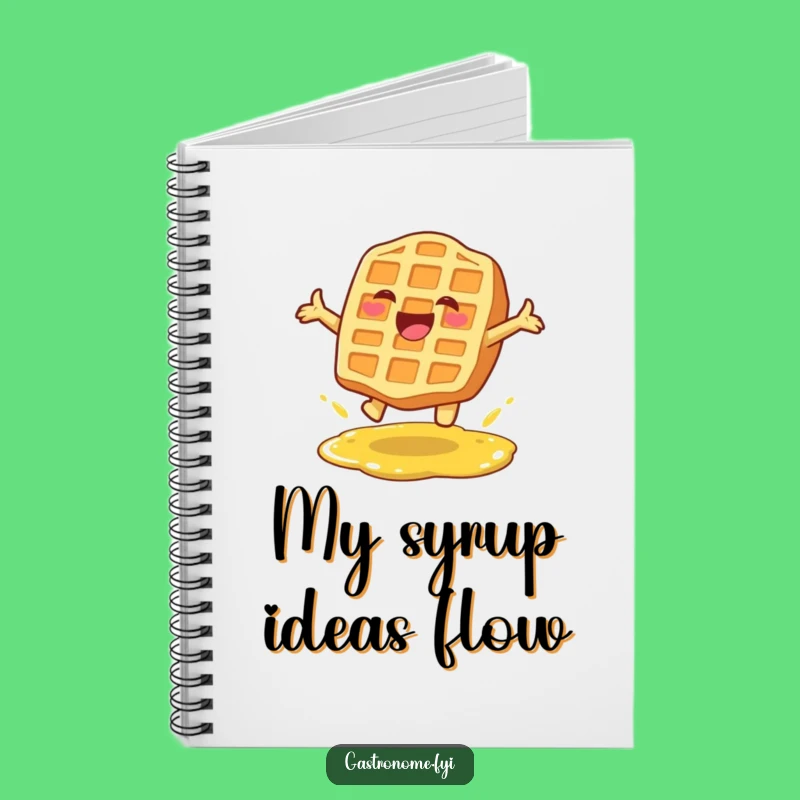 Funny Waffle Leap Notebook: Capture Your Sweet Ideas!