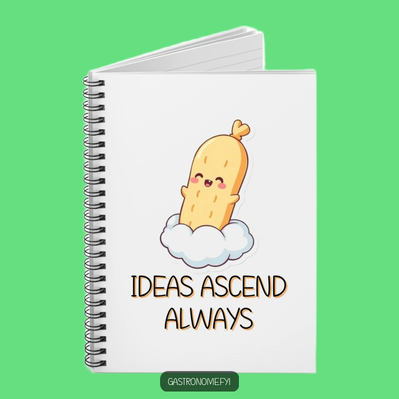 Funny Baguette Cloud Notebook: Jot Down Airy Ideas, Perfect Funny Gift