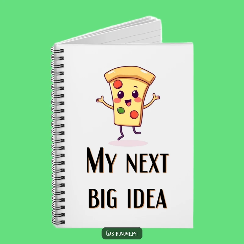 Funny Pizza Lover's Notebook: Jot Down Ideas with Dancing Slice Fun