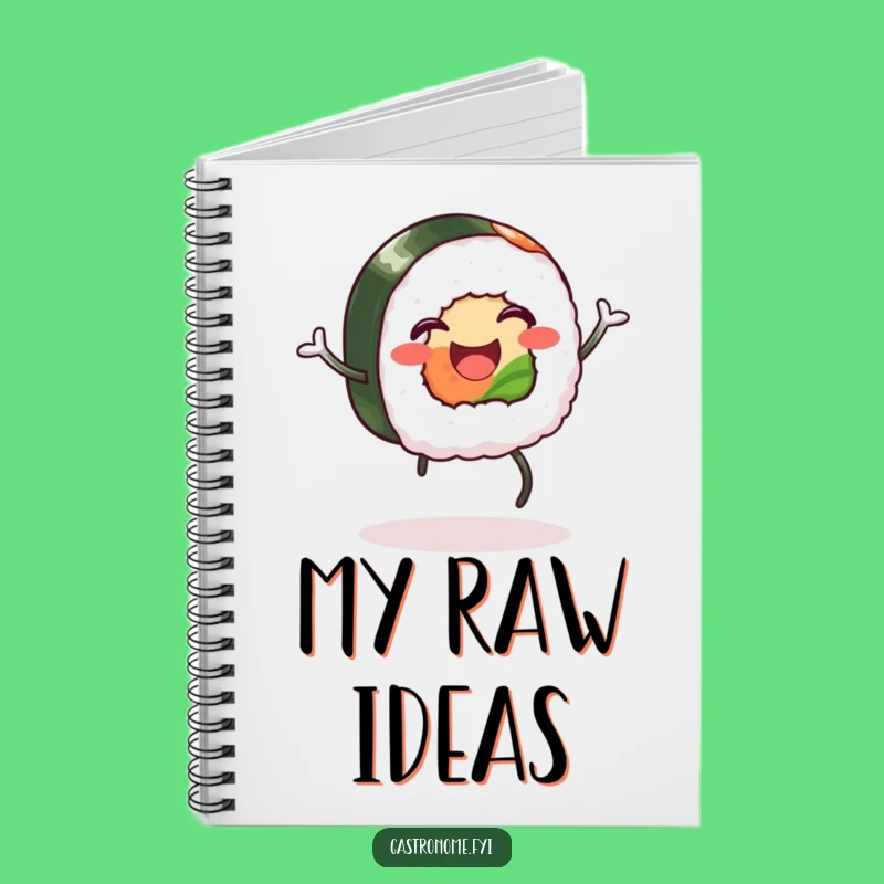 Funny Happy Sushi Notebook: Hilarious Foodie Journal Gift for Jigging Sushi Fans