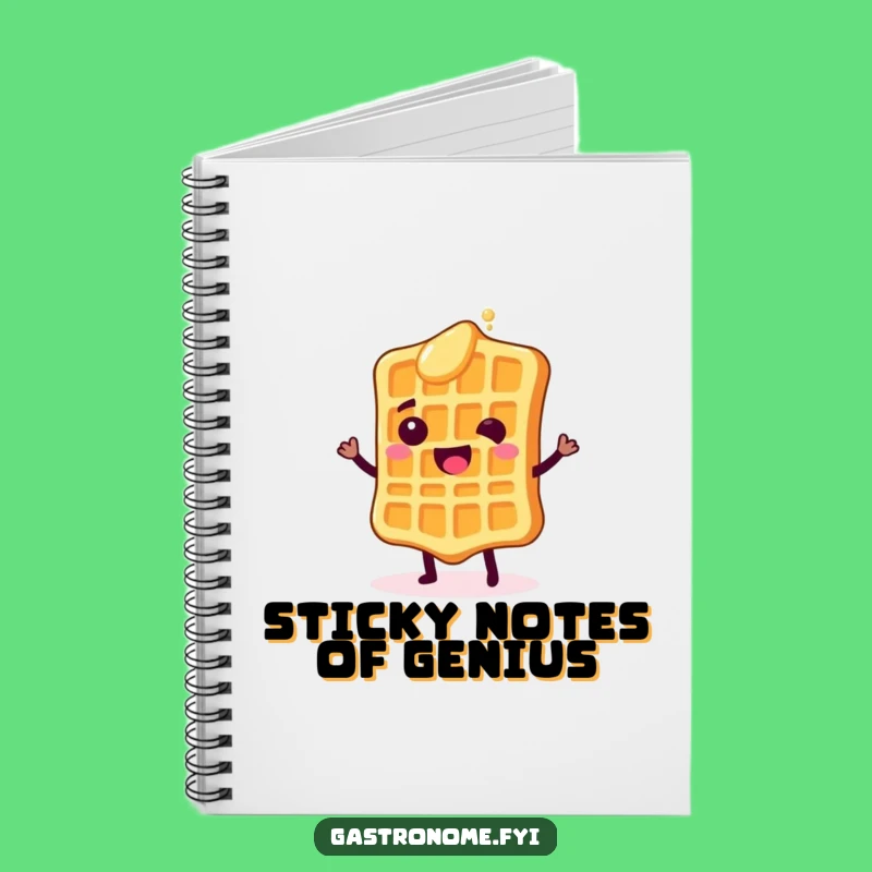 Funny Waffle Shimmy Notebook: Jot Down Delicious Ideas, Perfect Funny Gift