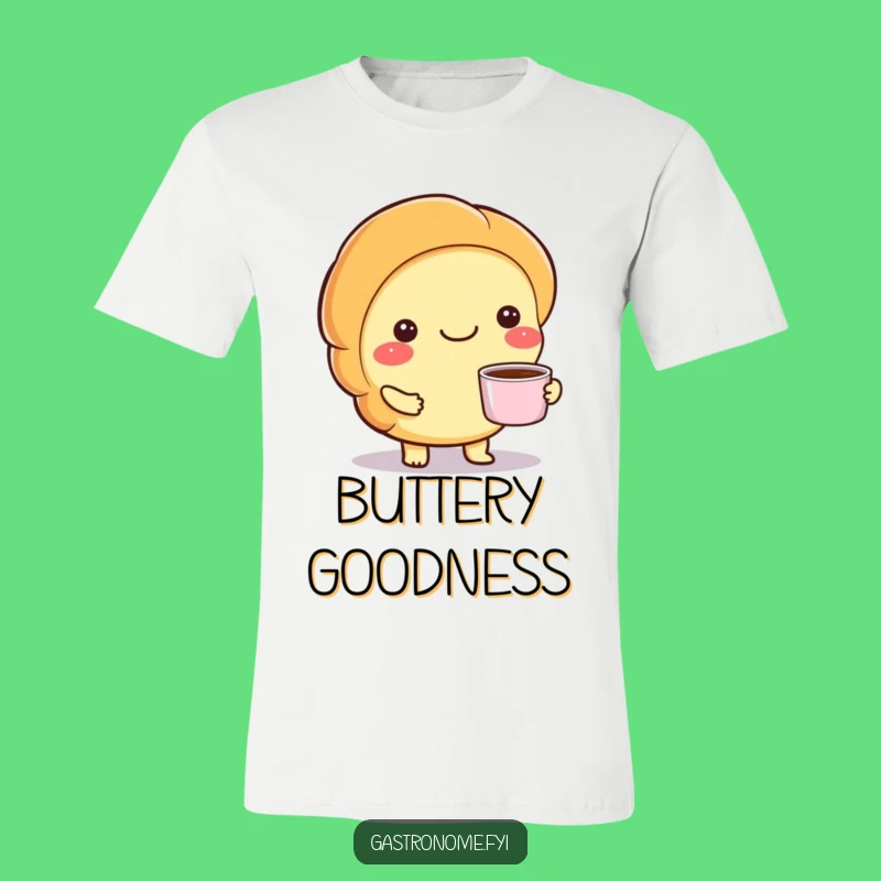 Funny Croissant Coffee T-Shirt - Bonjour Breakfast Humor Gift