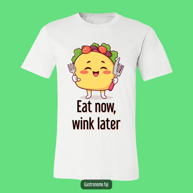 Funny Taco Winker T-Shirt: Wearable Fiesta for Food Lovers