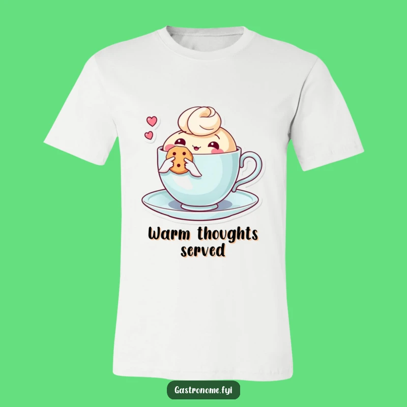Funny Thoughtful Teacup Biscuit T-Shirt - Comfort & Charm Apparel