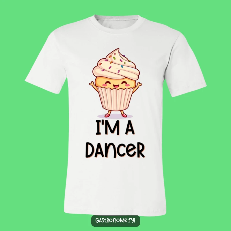 Funny Dancing Cupcake T-Shirt - Wear Your Sweet Moves!