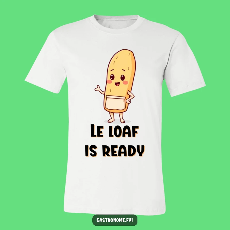 Funny Baguette Apron T-Shirt: Proud Baker, Perfect Funny Gift for Foodies