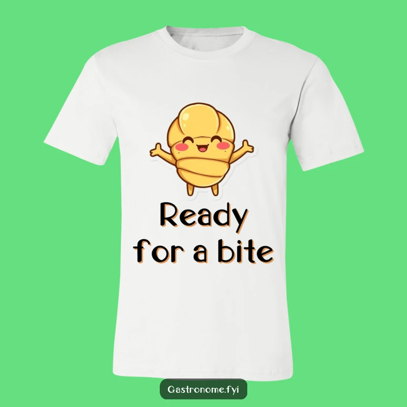 Funny Croissant Hug T-Shirt: Wearable Pastry Joy for Breakfast Lovers