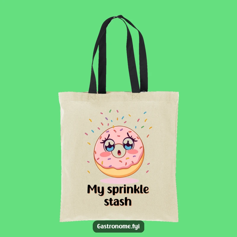 Funny Surprised Donut Tote Bag - Carry Your Doughnut Joy with this Funny Gift