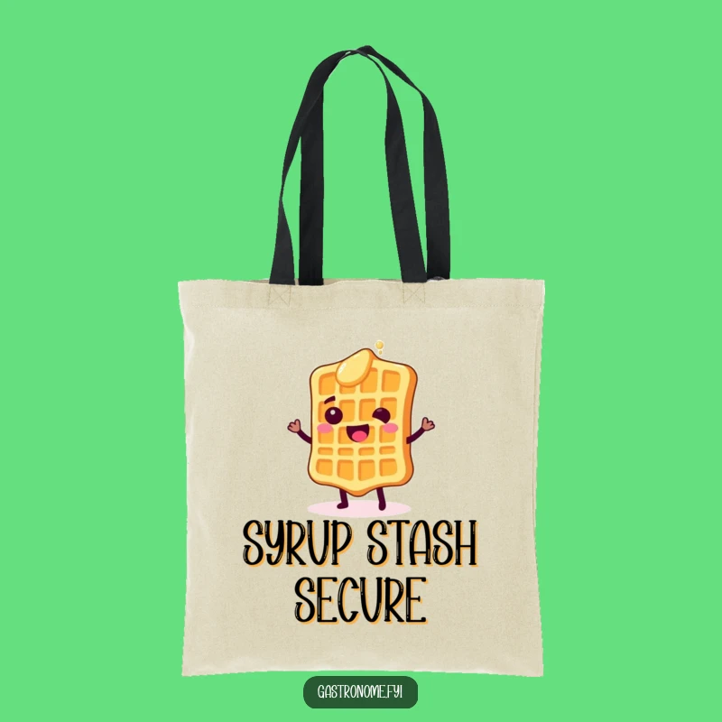 Funny Waffle Shimmy Tote Bag: Carry Your Breakfast Joy, Perfect Funny Gift Bag