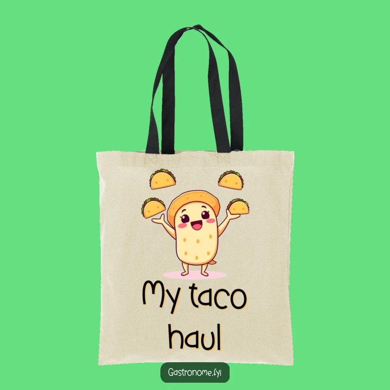 Funny Taco Juggling Tote Bag: Fiesta Style, Perfect Funny Gift